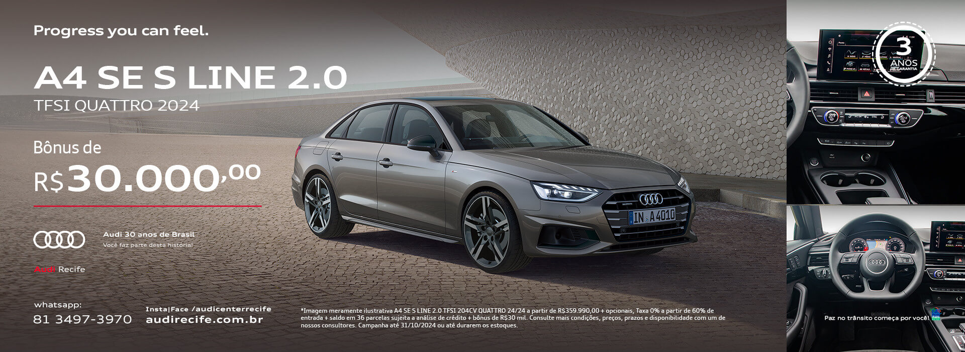 A4 SE S LINE 2.0 TFSI QUATTRO